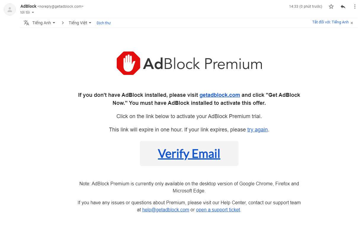 Giveaway - Adblock Premium miễn phí 1 năm – Trình chặn quảng cáo tốt nhất