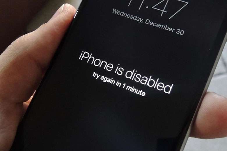Iphone is disabled