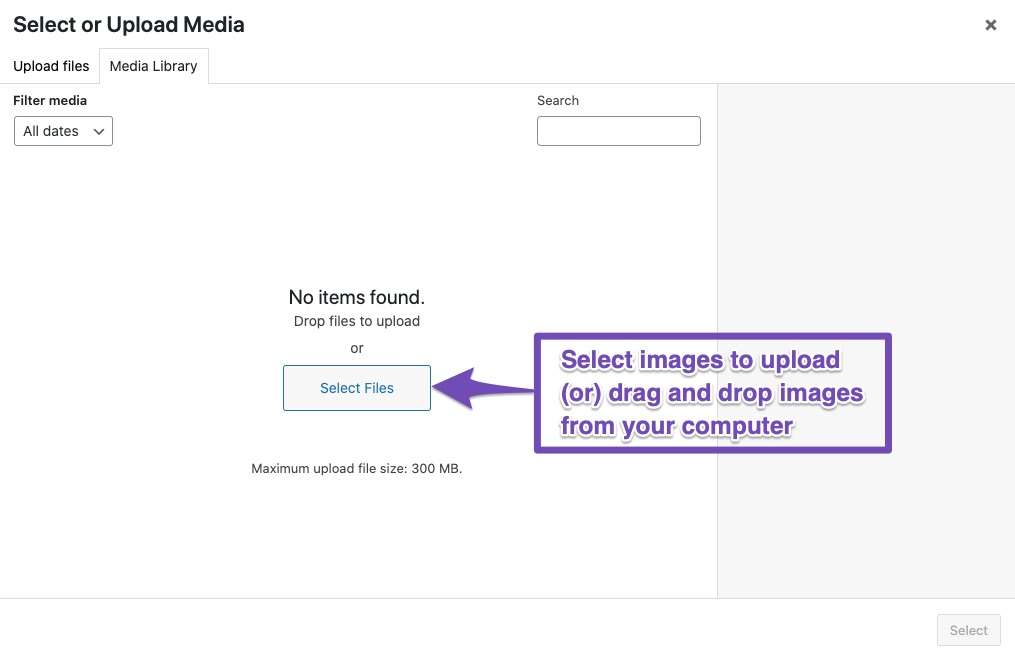 How to upload an image to WordPress?