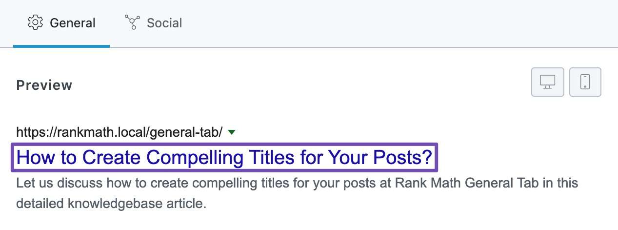 Where the title placeholder is picked from