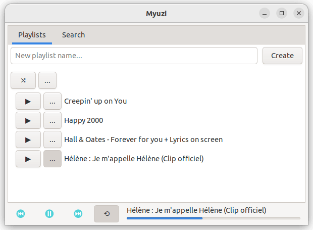 Nghe Spotify trong Linux với Myuzi (Miễn phí không quảng cáo / Không yêu cầu đăng nhập)