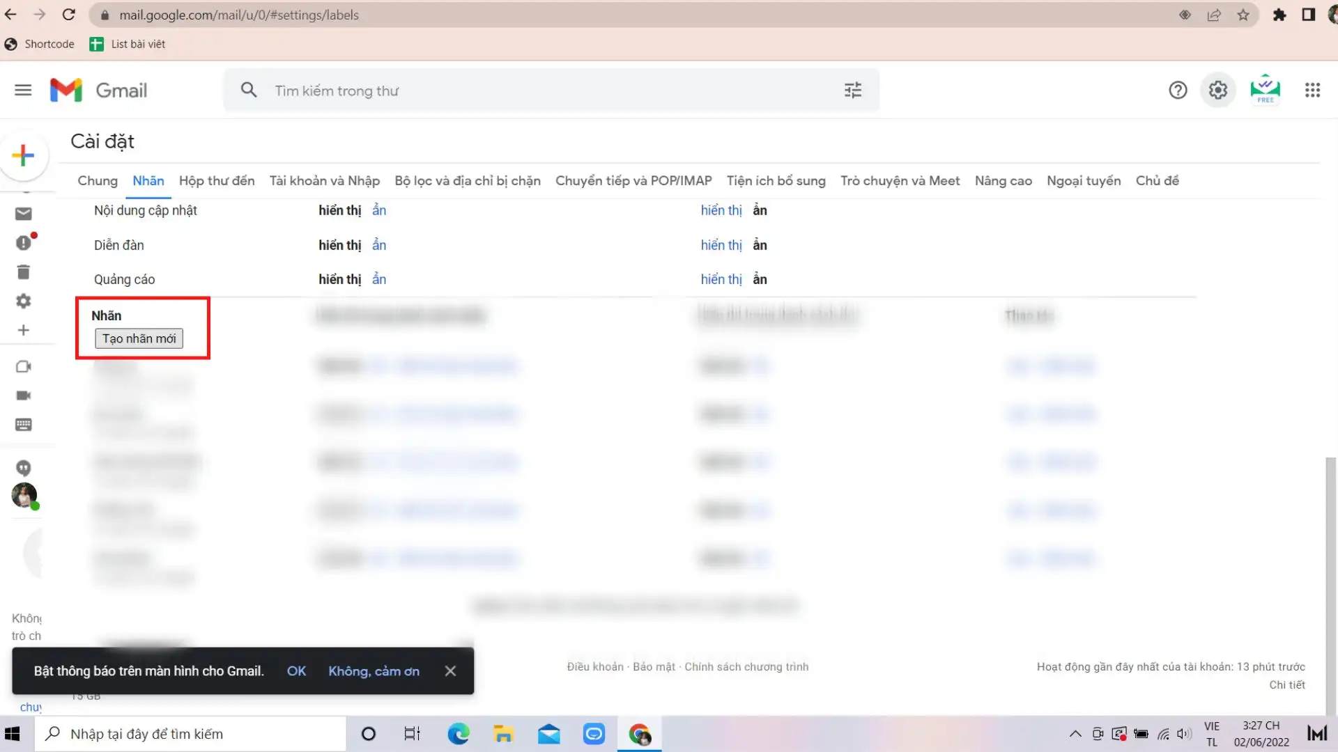 Tạo ngay bộ lọc thư trong Gmail để việc sắp xếp thư trở nên dễ dàng hơn!